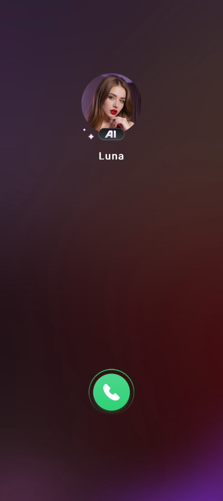 AI Lover chat screen